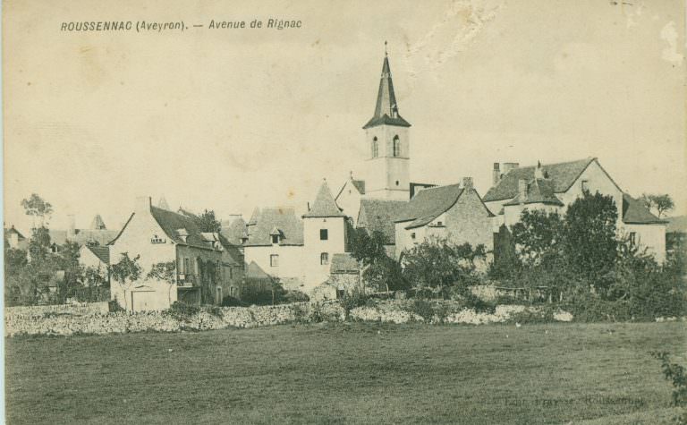 Le village de Roussennac avant