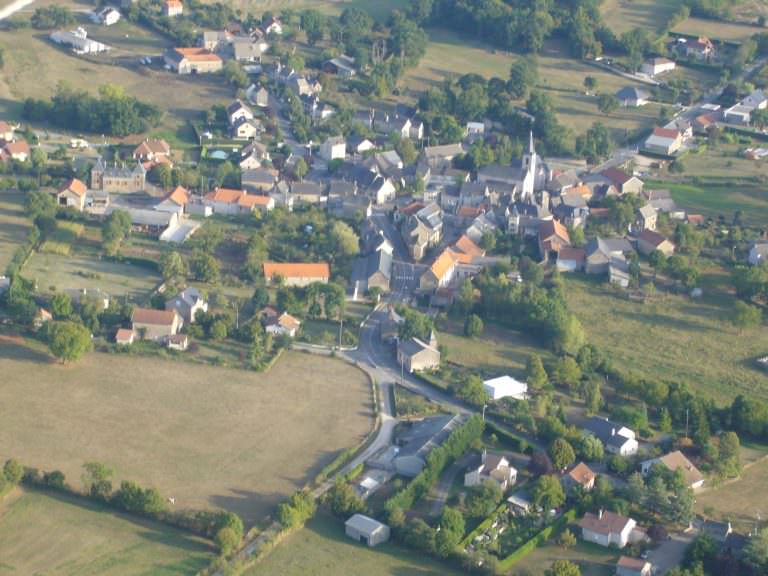 Roussennac - Vue aérienne après